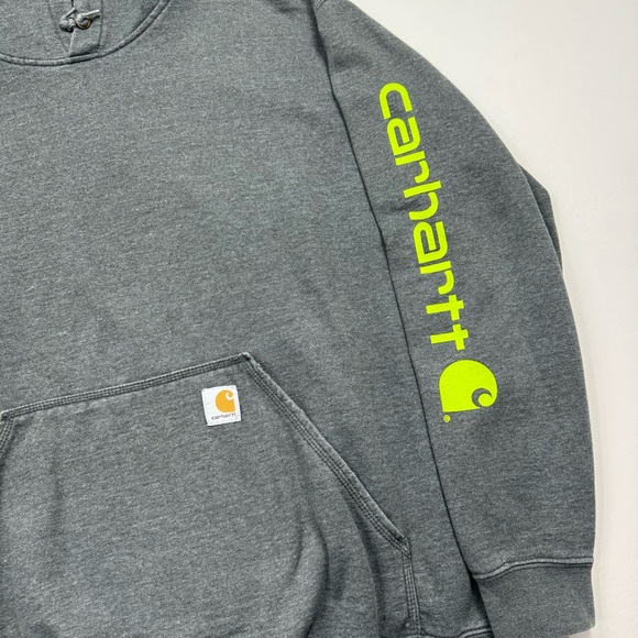 Men’s Carhartt Pullover Hooded Sweatshirt Size 2XL - Picture 3 of 4